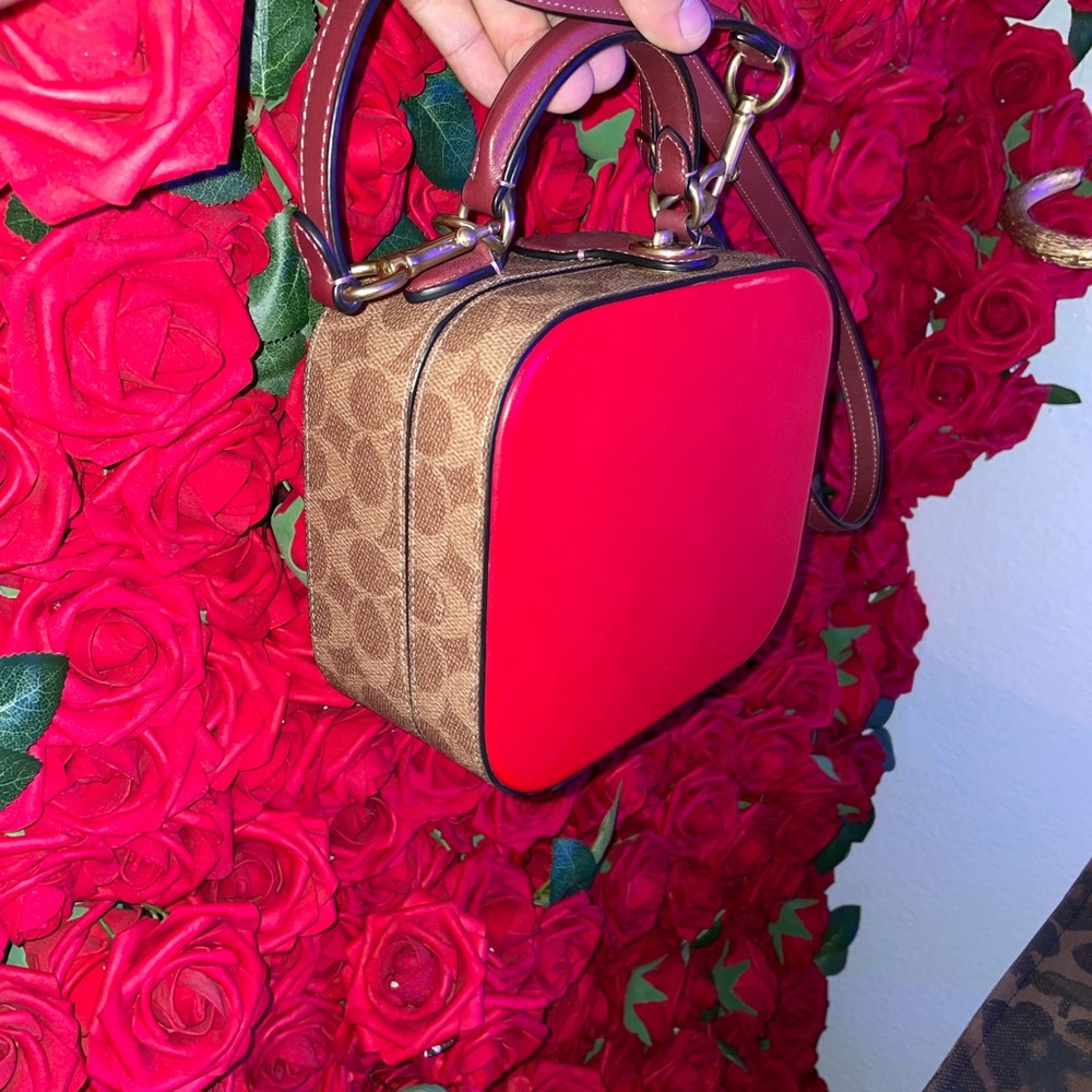 COACH Lunar New Year Square Bag In Signature Canvas.